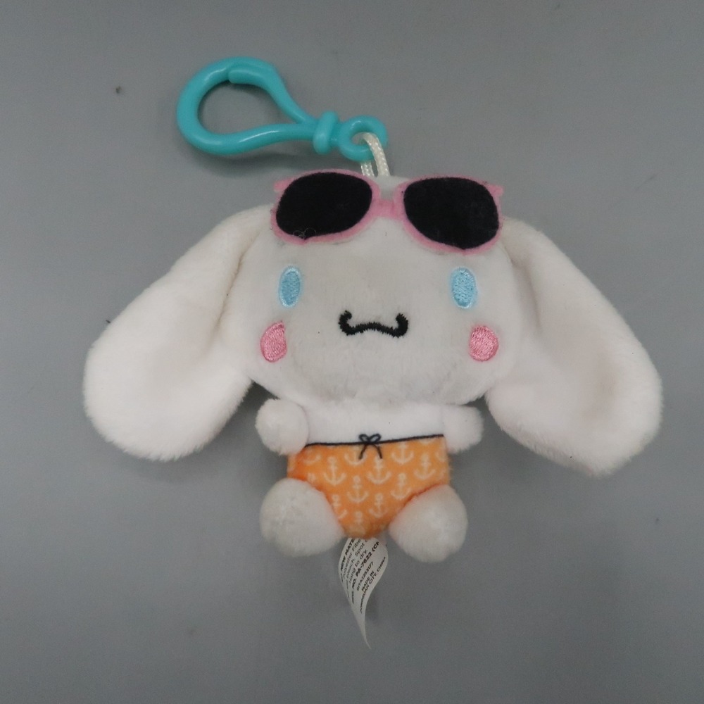 Sanrio Cinnamoroll Plush Bag Clip Keychain 4" Backpack hanger Toy